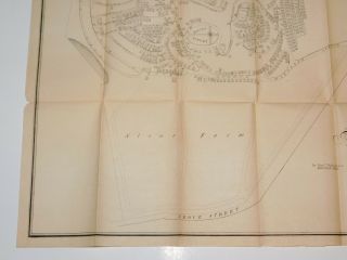 1857 Plan Map of Mount Auburn Cemetery Cambridge Massachusetts Antique Map 1857 11