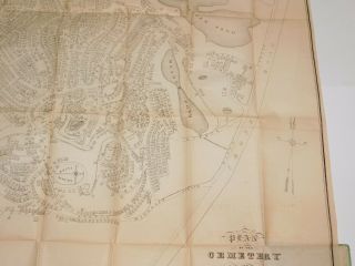 1857 Plan Map of Mount Auburn Cemetery Cambridge Massachusetts Antique Map 1857 7