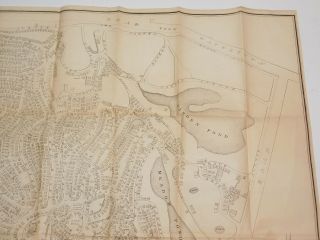 1857 Plan Map of Mount Auburn Cemetery Cambridge Massachusetts Antique Map 1857 8