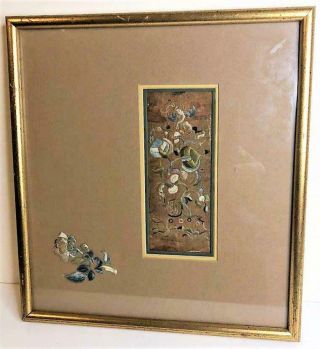 Imperial Chinese Ching Dynasty Section Theatrical Robe Framed