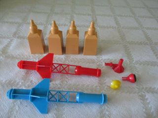 1969 - IDEAL ZEROID ROBOT PLAYSET - ZINTAR ROBOT - SOLAR WHEEL - SPACE VINTAGE TOY 7