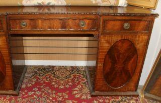 JAS SHOOLBRED & CO WONDERFUL ANTIQUE MAHOGANY SIDEBOARD - STAMPED DRAWERS 3