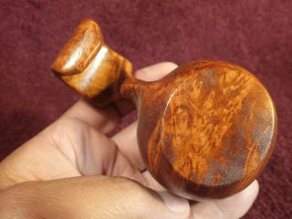 CURVED HANDLE WELL MADE OLD BURL WOOD DRINKING CUP KUKSA FOLK ART SCANDINAVIA 5