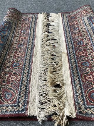 Auth: 50 ' s Vintage Hand Woven Wool Rug Elegant Orientalist 3x5 4
