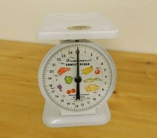 Vintage American Family Scale 25lb Kitchen Utility Food Scale