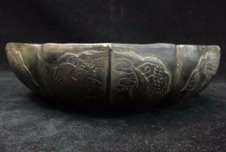 2.  8kg Very Fine Quality Heavy Old Chinese Hand Carving Ink Stone Brush Washer 2