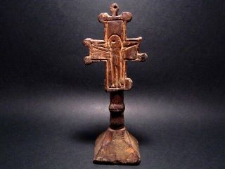 Extremely Rare Antique 1800’s.  Wooden Cross Bread Prosphor Stamp