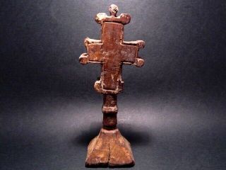 EXTREMELY RARE ANTIQUE 1800’s.  WOODEN CROSS BREAD PROSPHOR STAMP 3
