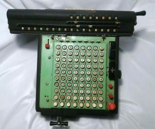 Early 1900’s Vintage Monroe Mechanical High Speed Adding Machine Calculator