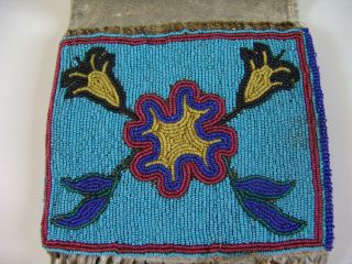 Antique Blackfeet or Cree Pipe Tobacco Bag 3