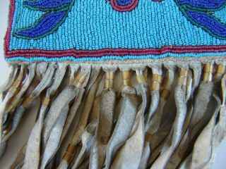 Antique Blackfeet or Cree Pipe Tobacco Bag 8