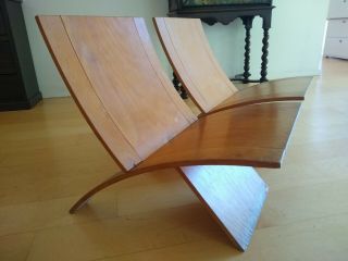 Mid Century Modern Curved Wood Chair (pair) 2