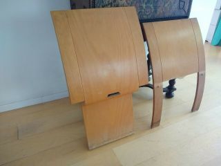 Mid Century Modern Curved Wood Chair (pair) 4