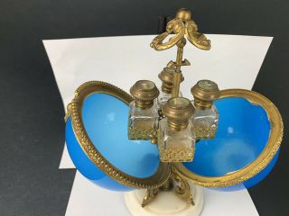 1850 ' s LOUIS XV - STYLE OPALINE GLASS PERFUME SUITE 10