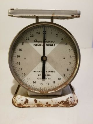 Vintage Antique American Family Farm Kitchen Scale 25 Lb Mercantile 3