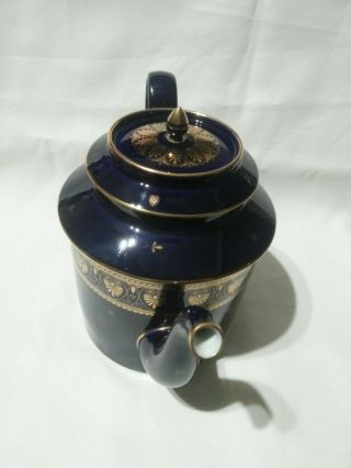 Antique 19.  Century Sevres Porcelain Cobalt Blue Tea or coffe pot 4