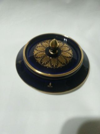 Antique 19.  Century Sevres Porcelain Cobalt Blue Tea or coffe pot 5