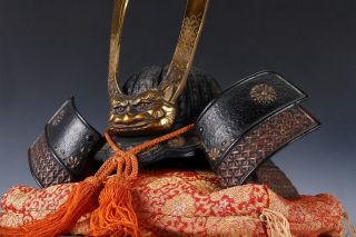 Vintage Japanese Samurai Helmet - Ogre Genji Helmet - Rare Product