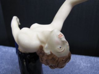 Rare Art Deco Porcelain Nude Dancer Figurine. 11