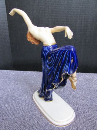 Rare Art Deco Porcelain Nude Dancer Figurine. 3