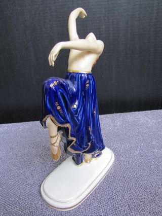 Rare Art Deco Porcelain Nude Dancer Figurine. 4