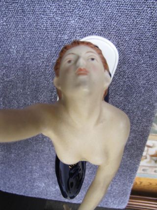 Rare Art Deco Porcelain Nude Dancer Figurine. 5
