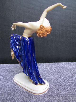 Rare Art Deco Porcelain Nude Dancer Figurine. 7