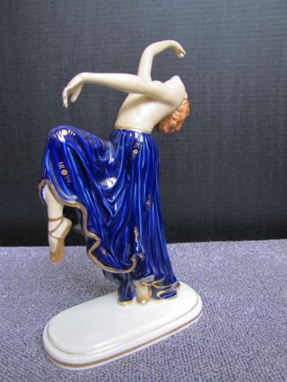 Rare Art Deco Porcelain Nude Dancer Figurine. 8