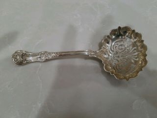 Tiffany English King Sterling Silver Reticulated Serving Spoon