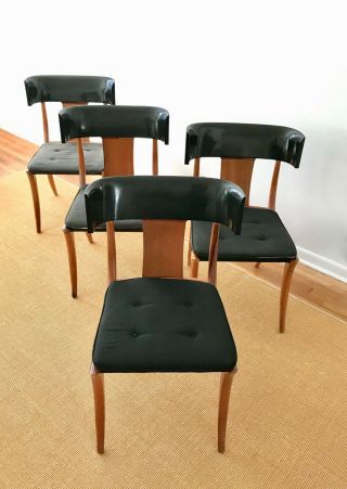 4 Klismos Athens Chairs,  Glenn Of California,  Designed By Stewart Macdougall