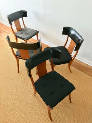 4 Klismos Athens Chairs,  Glenn Of California,  Designed By Stewart MacDougall 2