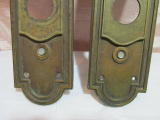 Antique Regal Bronze/Brass Door Knob Backplates 3