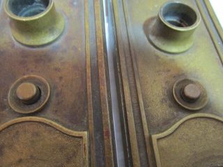Antique Regal Bronze/Brass Door Knob Backplates 4