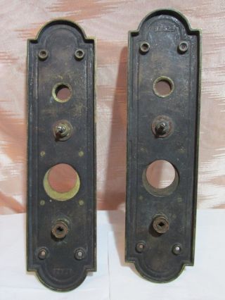Antique Regal Bronze/Brass Door Knob Backplates 6