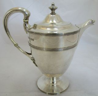 Antique George V Scottish Sterling Silver Coffee Pot,  764 Grams,  1915