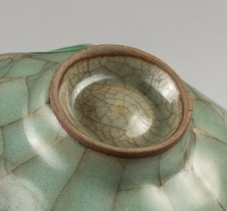 Chinese Antique/Vintage Celadon Glazed Porcelain Teacup 4