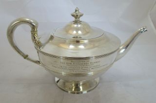 Antique George V Scottish Sterling Silver Teapot,  800 Grams,  1918