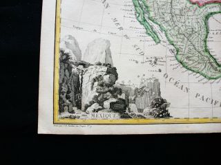 1810 LAPIE - rare map CENTRAL AMERICA,  MEXICO,  UNITED STATES,  CARIBBEAN,  YUCATAN 3