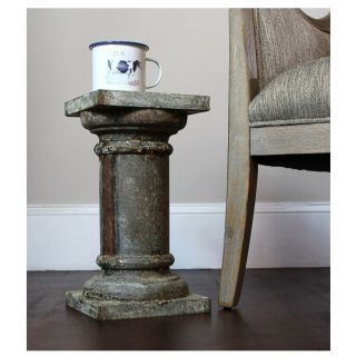 Aged Tin Steel Pedestal Rusted Column For Statues/sculptures Or End Coffee Table