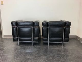 Cassina ' LC2 Petit Modele ' Le Corbusier Club Chairs in Leather 4
