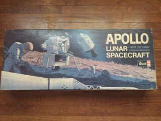 Vintage 1967 Revell Apollo Lunar Spacecraft Model Kit 1/48 Scale Complete