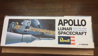 Vintage 1967 Revell Apollo Lunar Spacecraft Model Kit 1/48 Scale Complete 5