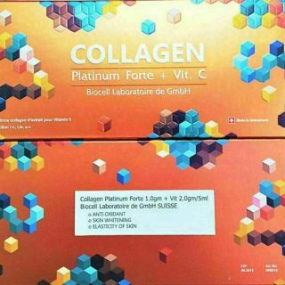 3 Boxs Collagen Platinum Forte Vit C Bio Cell Whitening Skin Wrinkles Dark Spots 4