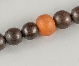 Chinese Antique Agarwood & Agate Prayer Beads 4