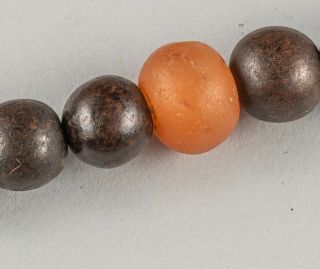 Chinese Antique Agarwood & Agate Prayer Beads 8