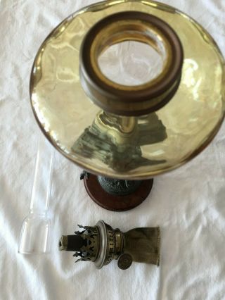 ART NOUVEAU OIL LAMP SPELTER FIGURAL CHERUB PUTTI VINTAGE ANTIQUE FRENCH 19TH C 10