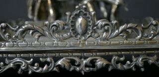 EXTRAORDINARY LARGE 3.  5KG HEAVY MARKED SPANISH SOLID SILVER LAOCOON INKSTAND 11