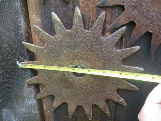 5 Vintage Steel Metal Industrial Farm Tine Gears Steampunk Artist Decor Wall Art 5