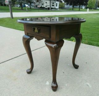 Vintage Pennsylvania House Solid Cherry Queen Anne Style End Table