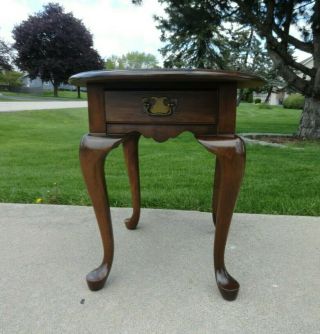 Vintage Pennsylvania House Solid Cherry Queen Anne Style End Table 2